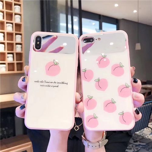 Peach Pink Mirror Phone Case