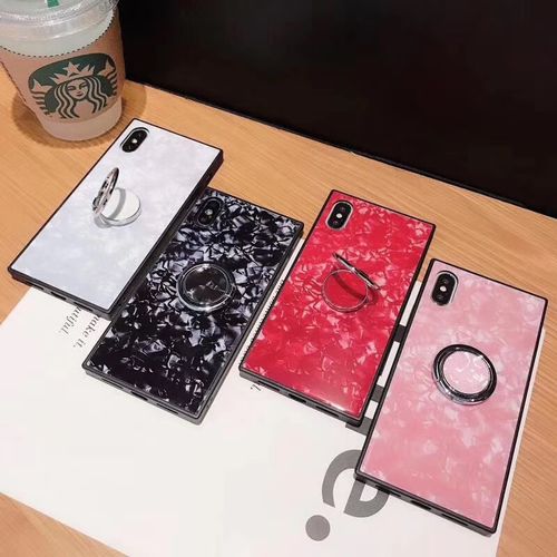 Marble Square Glass Phone Case