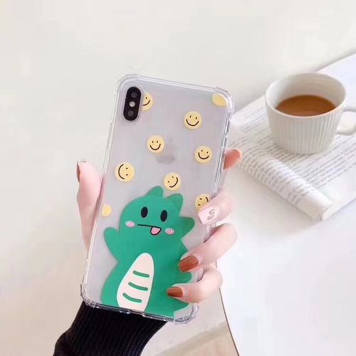 Ins smiley dinosaur illustration phone case