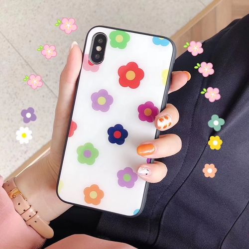 Beautiful Flower High Quality Glass Phone Case