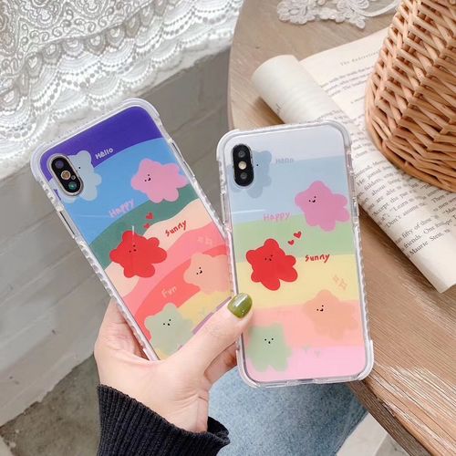 sunny ocean four-corner anti-drop mobile phone case