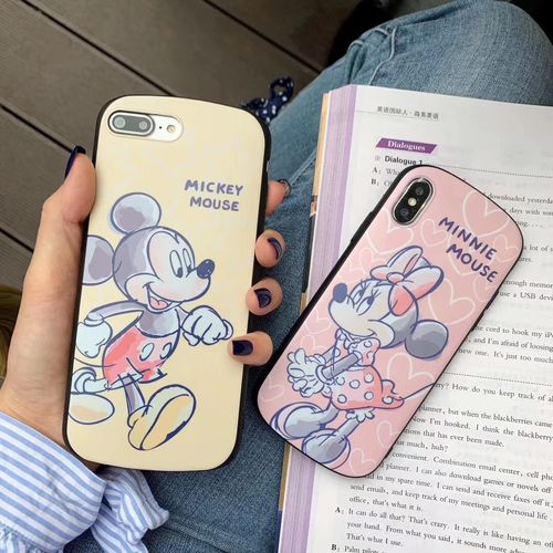 Graffiti Mickey Minnie Curved Scrub Mobile Shell