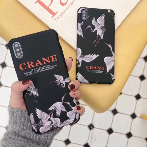 crane four-corner anti-drop mobile phone case