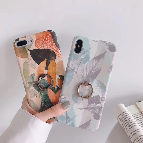 Leaves All Inclusive Metal Rings Phone Case