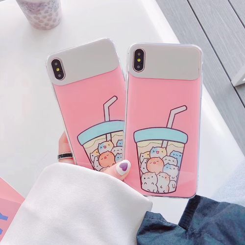 Cream Cat Makeup Mirror IMD Phone Case