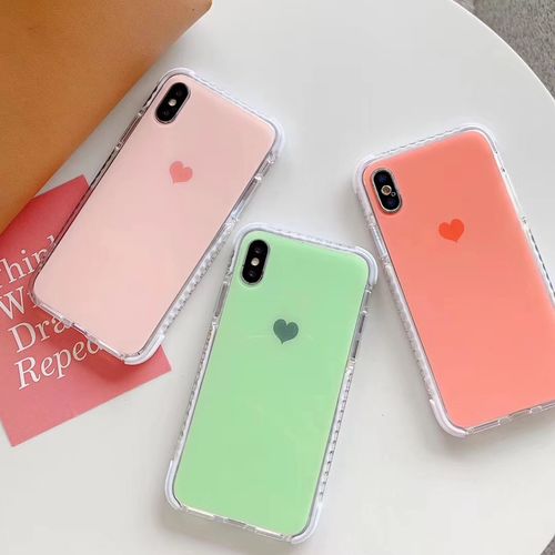 Orange Green Pink Four Corners Anti-fall Mobile Phone Case