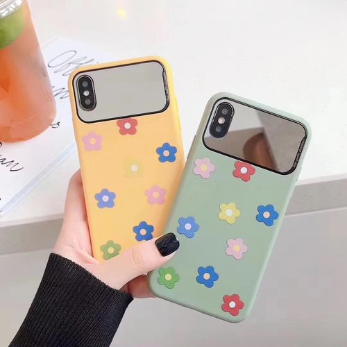 Flower mirror phone case