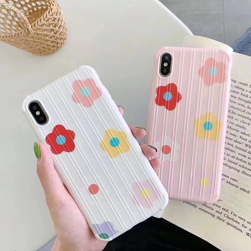 Flower four-corner anti-fall mobile phone case