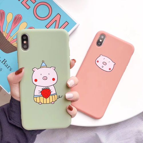 Strawberry Pig Thicken TPU Phone Case