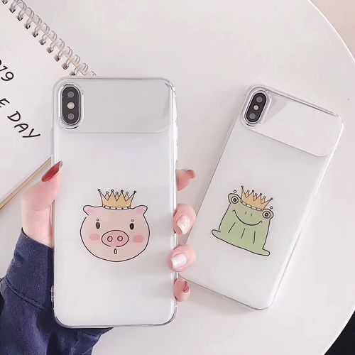 Crown Pig frog Mirror Phone Case