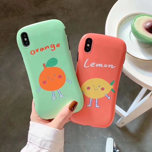 Summer fruit lemon orange matte phone case