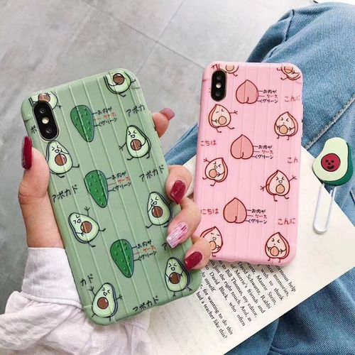 Fruit avocado peach phone case