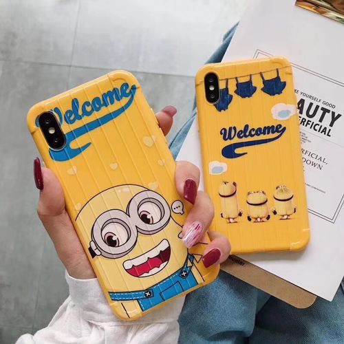 Welcome cartoon travel case phone case