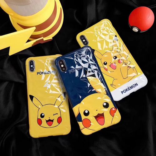 Pikachu diamond diamond pattern phone case