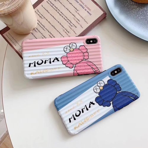 Couple pink blue sesame street moma phone case