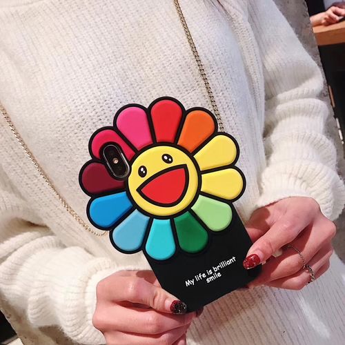 Japan Murakami Sun Flower Silicone Phone Case