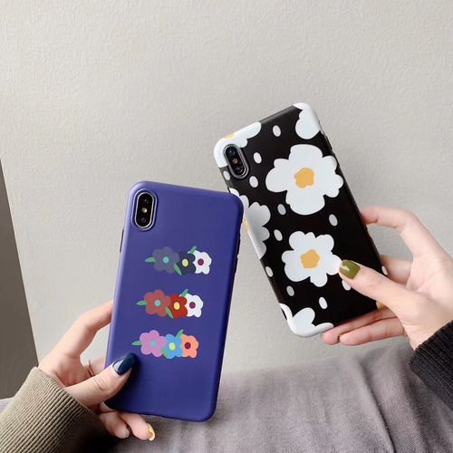 Small Flowers Scrub Mobile Phone Case
