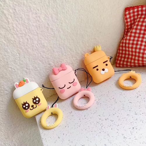 Crown lion bow peach radish rabbit airpods protective shell