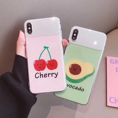 Avocado Cherry Makeup Mirror Phone Case