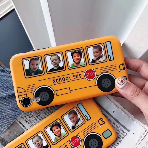 Smirk boy school bus phone case
