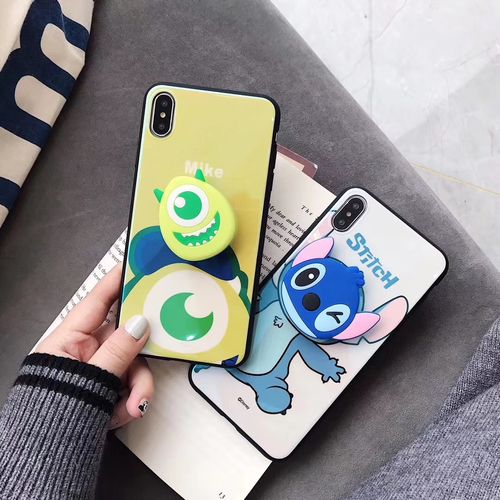 Cartoon Stand 3D Blu-ray Phone Case