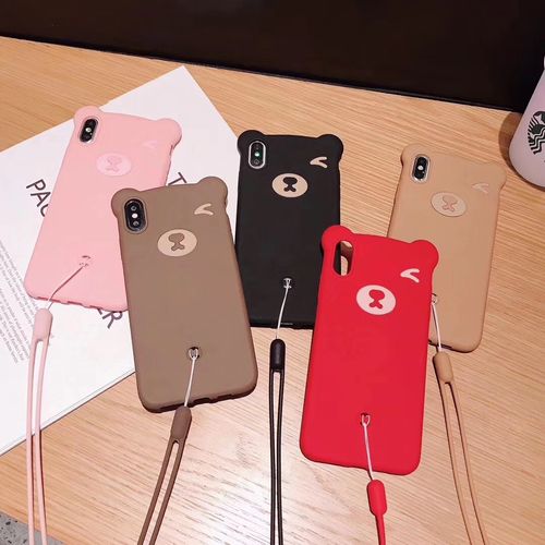 Bear Liquid Silicone Phone Case