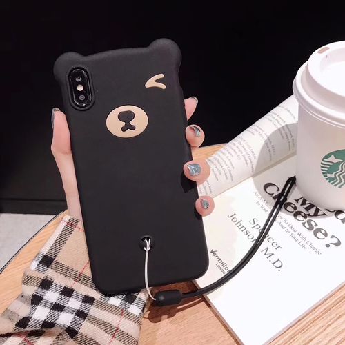 Bear Liquid Silicone Phone Case | Yescase Store