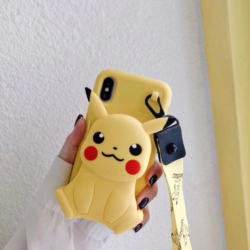 Pikachu Silicone Coin Purse Phone Case