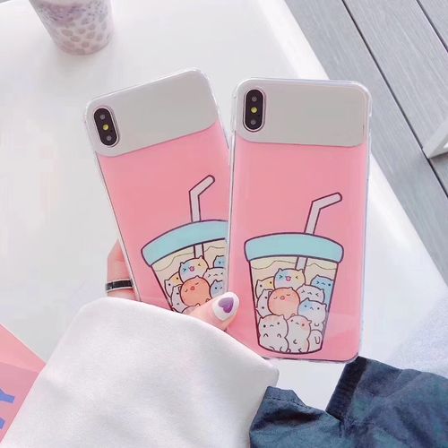 Beverage cream cat mobile phone case