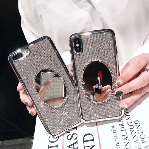 Full Diamond Small Mirror Phone Case
