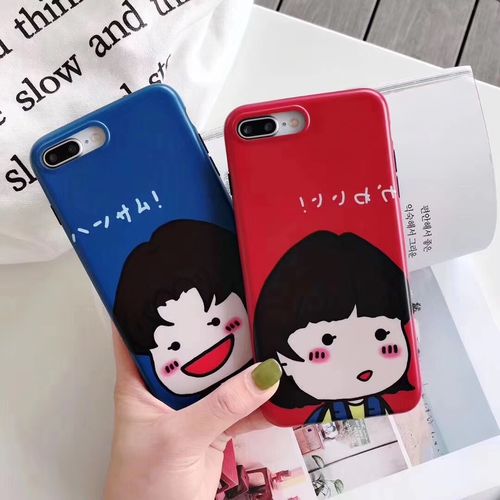 Kawaii boy girl phone case