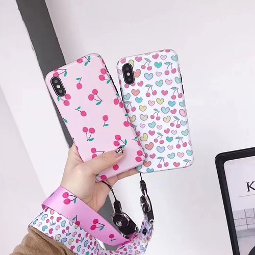 Cherry IMD Lanyard Phone Case