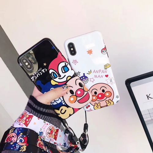 Cartoon Bread Superman IMD Lanyard Phone Case