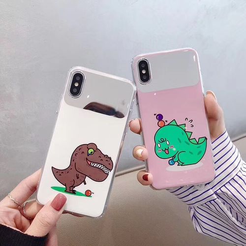 Little Dinosaur Mirror IMD Phone Case