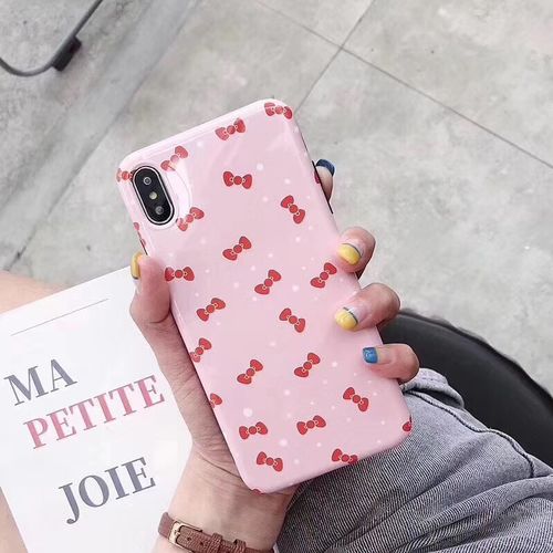 Pink bow phone case