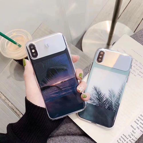 Frosty style retro leaves phone case