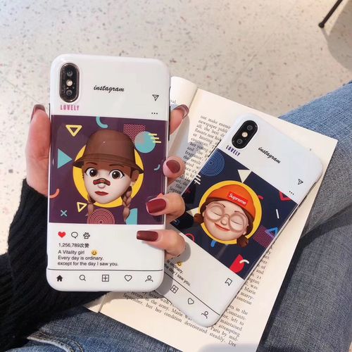 Illustrator Girl Glossy IMD Phone Case