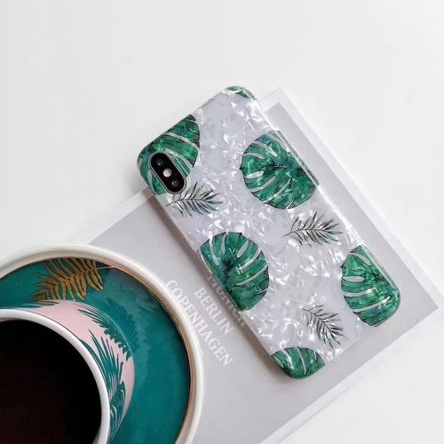 Green Leaves IMD All Inclusive Shell Soft Phone Case