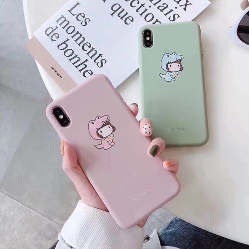 Cute girl crocodile phone case