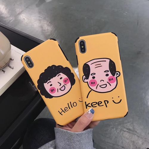 Couple Heads Embossed Soft Phone Case