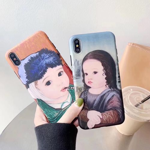 Spoof Mona Lisa Oil Painting Mobile Shell