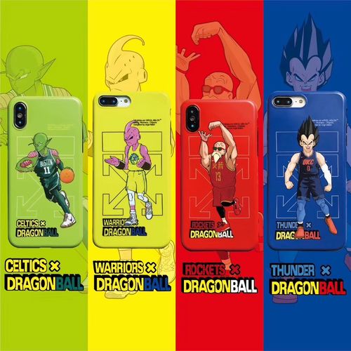 NBA Dragon Ball Cartoon Character IMD All Inclusive Soft Phone Case