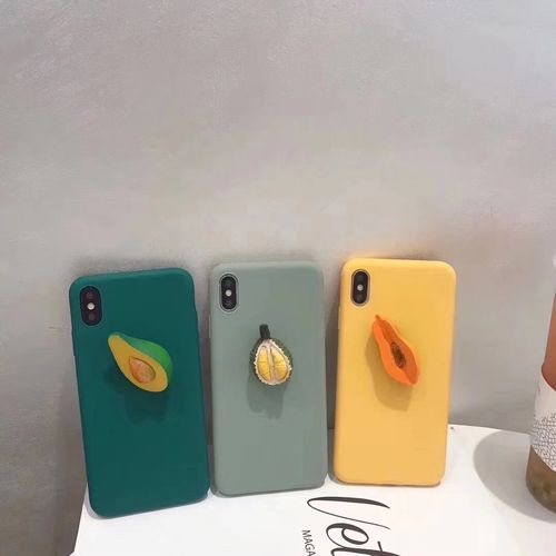 Three-dimensional fruit stand phone case