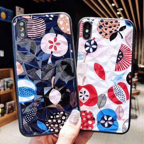 Fruit Diamond TPU PC Phone Case