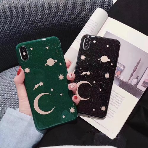 CK Starry glitter hot stamping mobile phone case