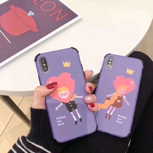 Love Couple Illustration Quad Angle Drop IMD Phone Case