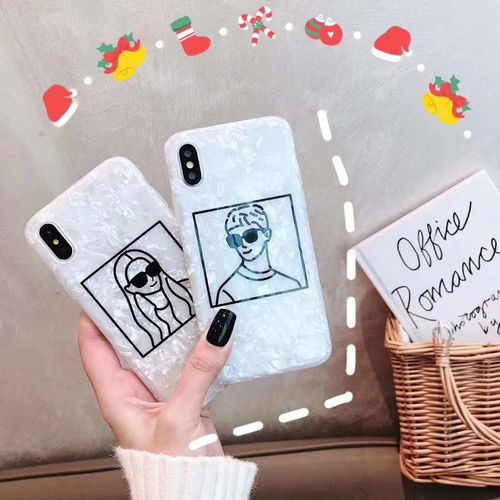 Lines Sunglasses Couples Shells Phone Cases