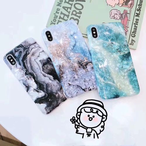 Marble IMD Shell Pattern Phone Case