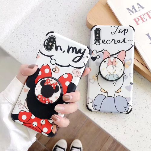 Minnie Des Phantom Four-corner anti-drop bracket Mobile phone case