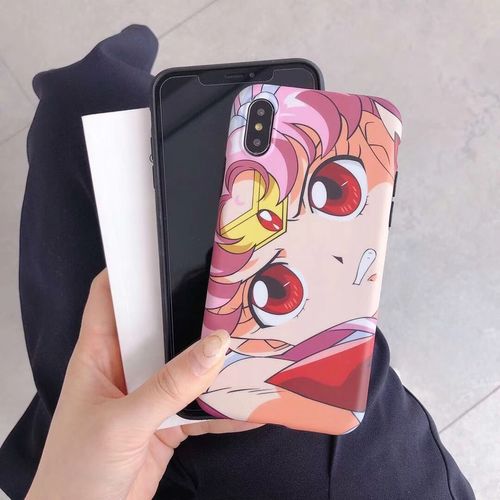 Cartoon Beauty Girl Scrub Mobile Phone Case